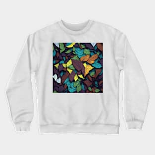 A captivating mosaic of forest leaves Crewneck Sweatshirt